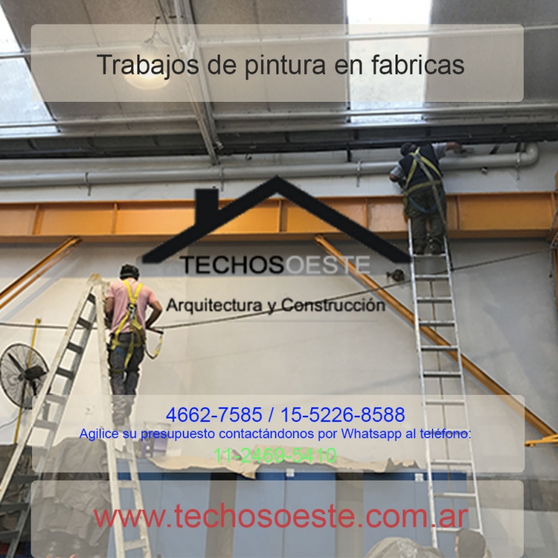 Trabajos de pintura en fabricas