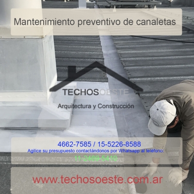 mantenimiento preventivo de canaletas