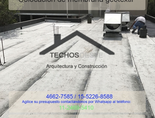 COLOCACIÓN DE MEMBRANAS ASFALTICAS GEOTEXTIL